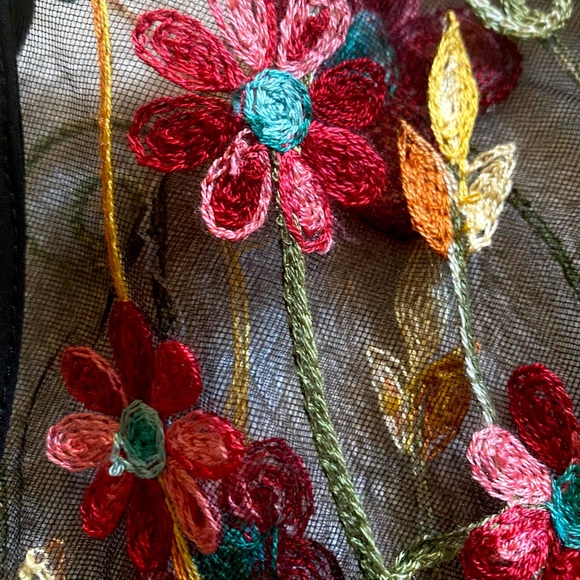 Women’s 2x NWT Highness black with floral embellished floral shoulders dress - Picture 13 of 13